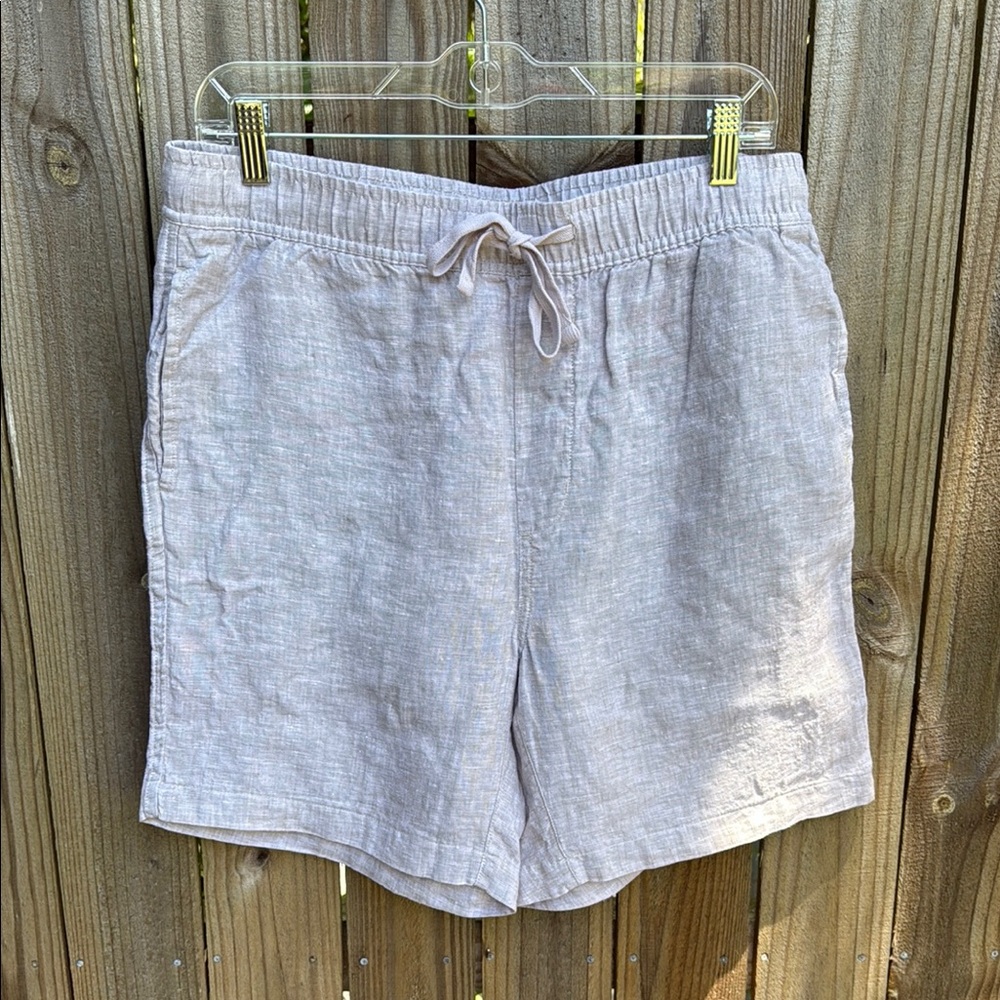 Caribbean Joe Light Tan Linen Shorts